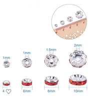 Beads, Jewelry Spacer Beads (Silver color, 10 beads)