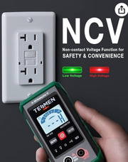 Tesmen Multimeter TM-510, 4000 Counts, Smart Measurement, Color Green