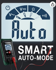 Tesmen Multimeter TM-510, 4000 Counts, Smart Measurement, Color Green